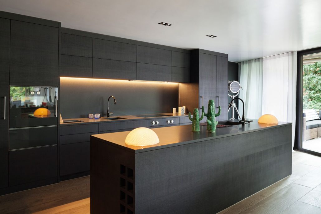 Dark Wood Kitchen